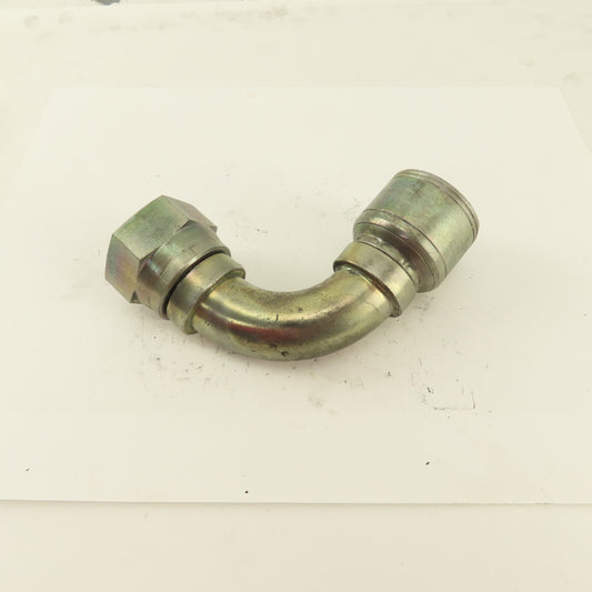 3/4" Hose (-12) x 3/4" 1-5/16-12 Female Steel 90° Elbow