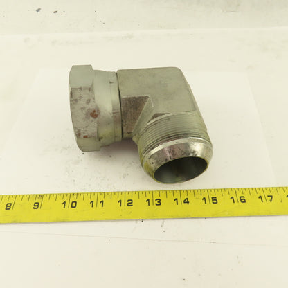 2-1/2-12 (-32) Female Swivel x 2-1/2" Male JIC Flare 90° Elbow