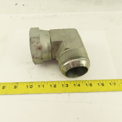 2-1/2-12 (-32) Female Swivel x 2-1/2" Male JIC Flare 90° Elbow