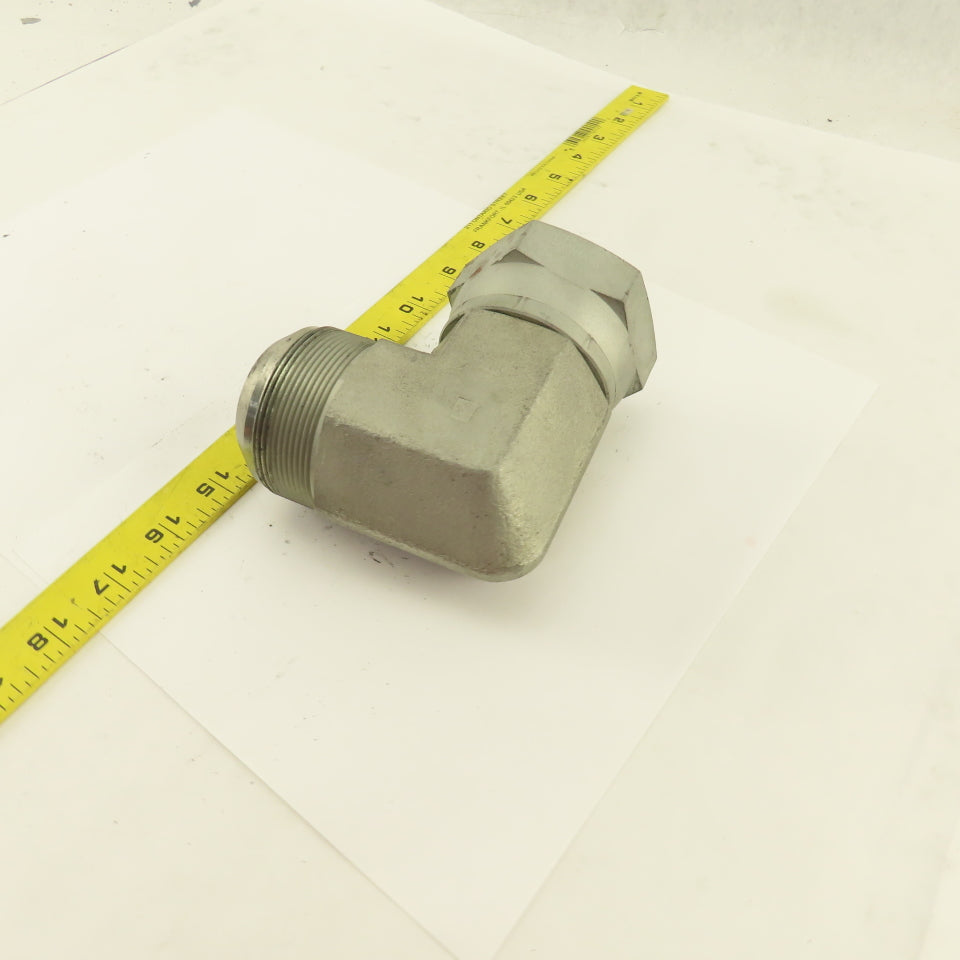 2-1/2-12 (-32) Female Swivel x 2-1/2" Male JIC Flare 90° Elbow