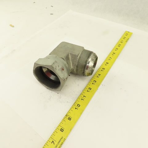 2-1/2-12 (-32) Female Swivel x 2-1/2" Male JIC Flare 90° Elbow