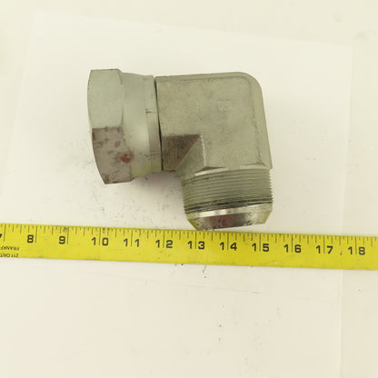 2-1/2-12 (-32) Female Swivel x 2-1/2" Male JIC Flare 90° Elbow