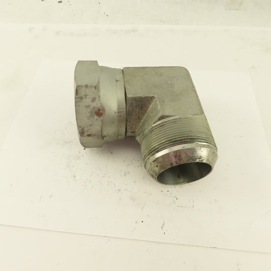2-1/2-12 (-32) Female Swivel x 2-1/2" Male JIC Flare 90° Elbow