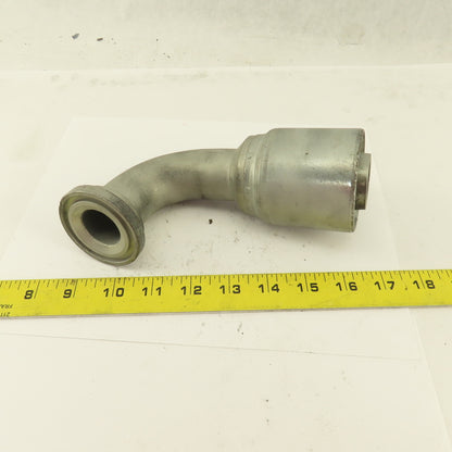 GW53-24X24 1-1/2" Hose  (-24) Crimp x 1-1/2" Split Flange 90° Elbow