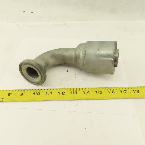 GW53-24X24 1-1/2" Hose  (-24) Crimp x 1-1/2" Split Flange 90° Elbow