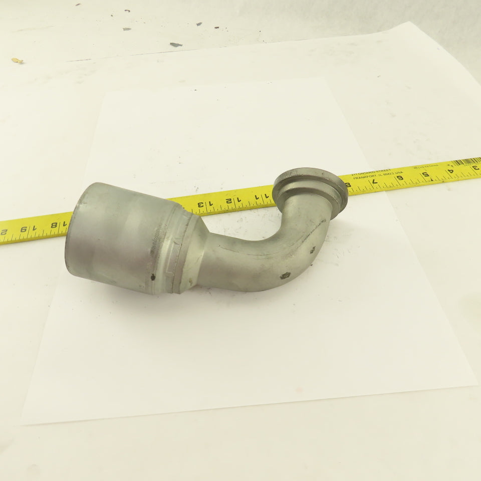 GW53-24X24 1-1/2" Hose  (-24) Crimp x 1-1/2" Split Flange 90° Elbow