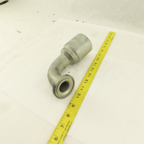GW53-24X24 1-1/2" Hose  (-24) Crimp x 1-1/2" Split Flange 90° Elbow