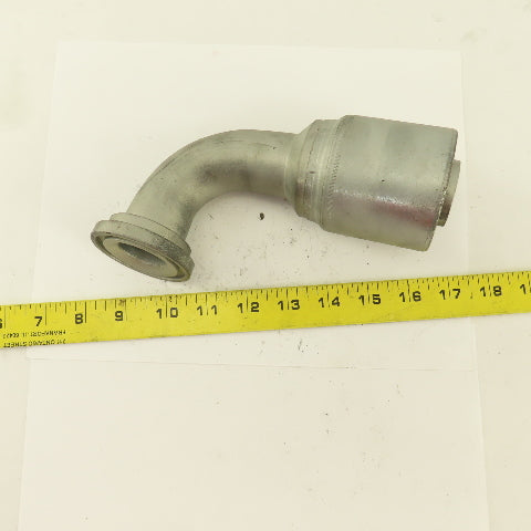 GW53-24X24 1-1/2" Hose  (-24) Crimp x 1-1/2" Split Flange 90° Elbow