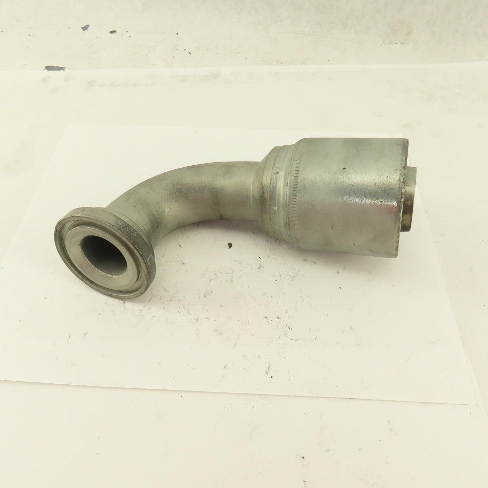 GW53-24X24 1-1/2" Hose  (-24) Crimp x 1-1/2" Split Flange 90° Elbow