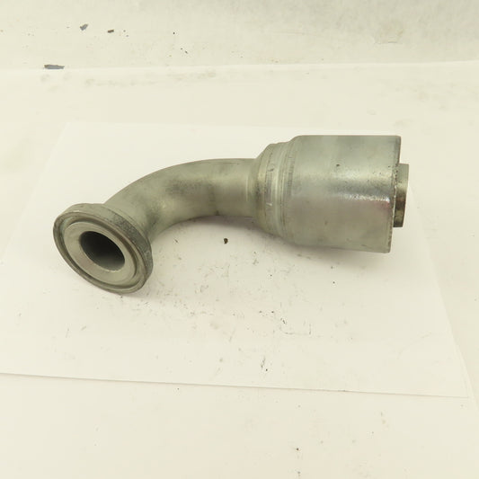 GW53-24X24 1-1/2" Hose  (-24) Crimp x 1-1/2" Split Flange 90° Elbow