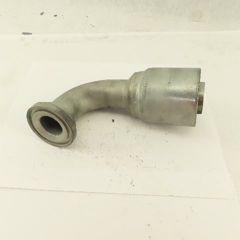 GW53-24X24 1-1/2" Hose  (-24) Crimp x 1-1/2" Split Flange 90° Elbow