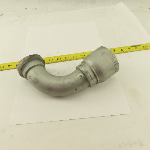 2" Hose (-32) Crimp x 2" Split Flange 90° Elbow Hydraulic Fitting