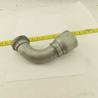 2" Hose (-32) Crimp x 2" Split Flange 90° Elbow Hydraulic Fitting