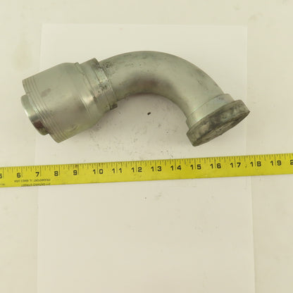 2" Hose (-32) Crimp x 2" Split Flange 90° Elbow Hydraulic Fitting