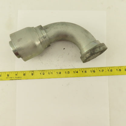 2" Hose (-32) Crimp x 2" Split Flange 90° Elbow Hydraulic Fitting