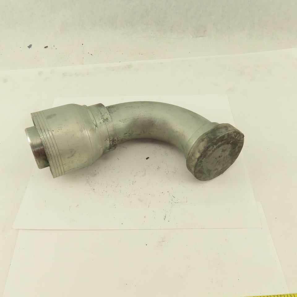 2" Hose (-32) Crimp x 2" Split Flange 90° Elbow Hydraulic Fitting