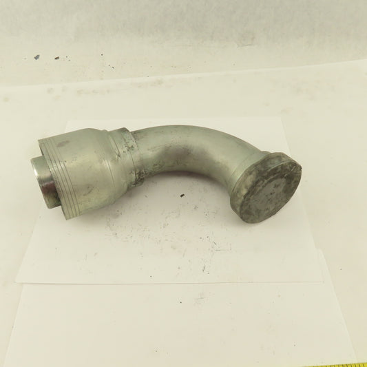 2" Hose (-32) Crimp x 2" Split Flange 90° Elbow Hydraulic Fitting