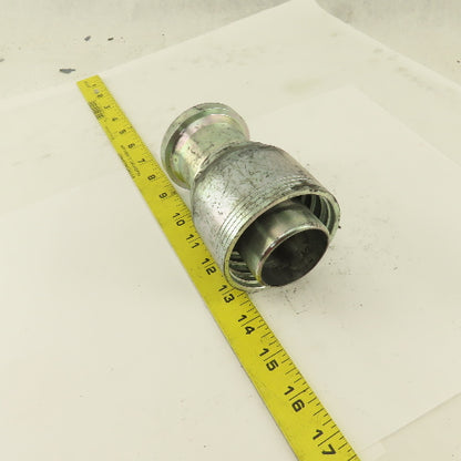 2" Hose (-32) Crimp x 2" Split Flange Mount Straight Hydraulic Fitting