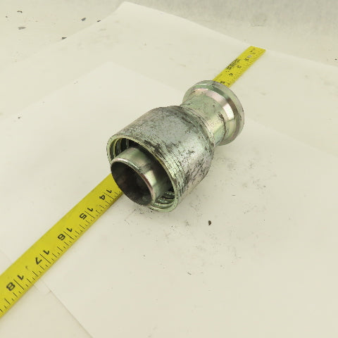 2" Hose (-32) Crimp x 2" Split Flange Mount Straight Hydraulic Fitting