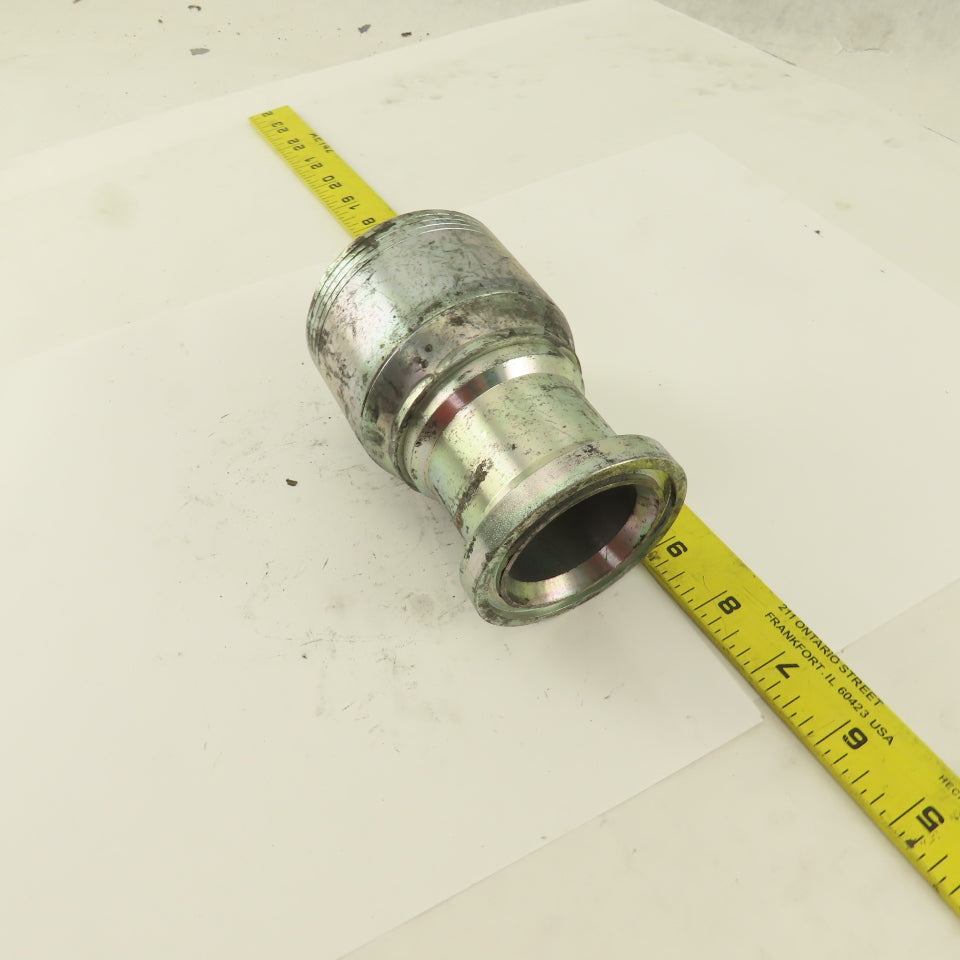 2" Hose (-32) Crimp x 2" Split Flange Mount Straight Hydraulic Fitting