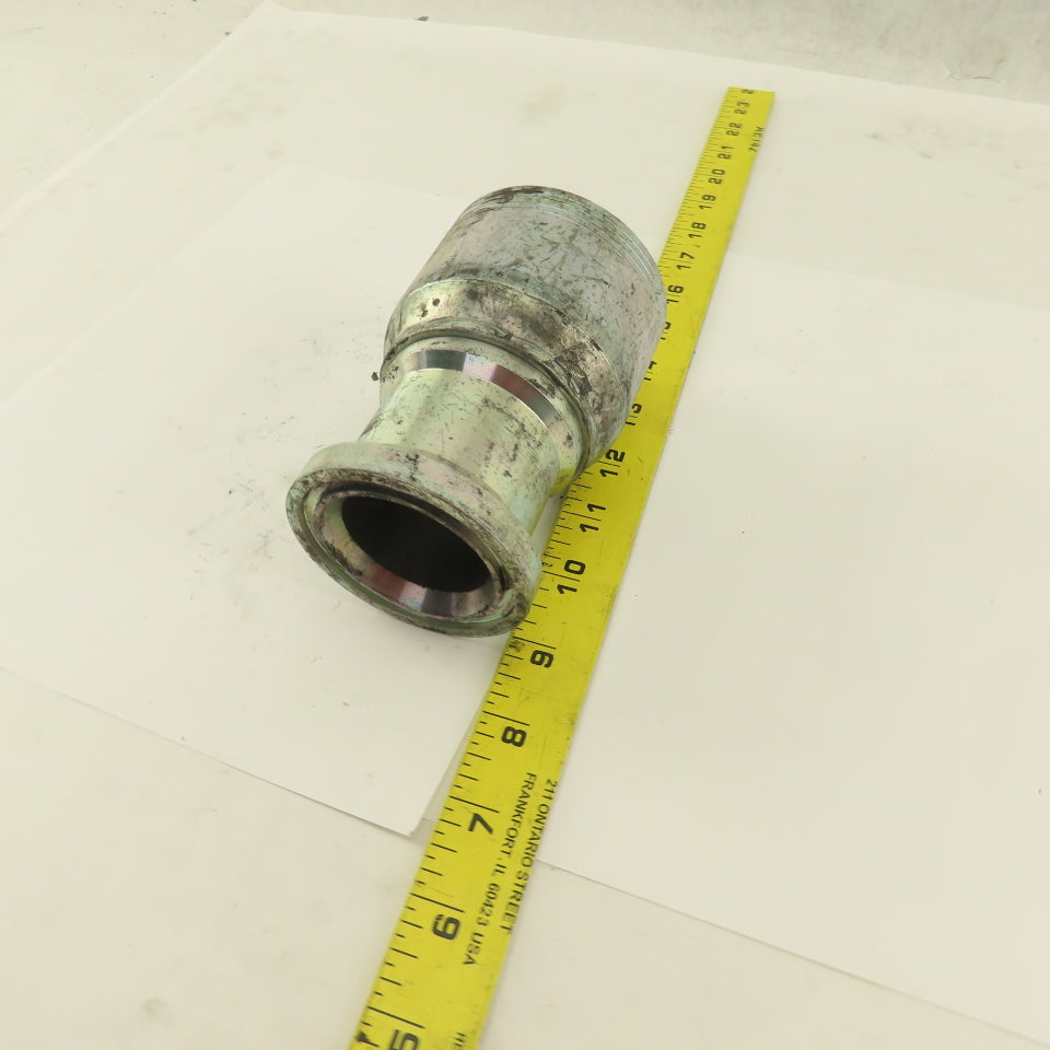 2" Hose (-32) Crimp x 2" Split Flange Mount Straight Hydraulic Fitting