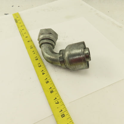 Eaton 1-1/4" (-20) Hose Crimp x 1-1/4" Female Swivel  1-5/8-12 (-20) 90° Elbow