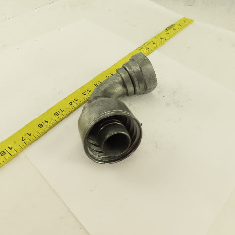 Eaton 1-1/4" (-20) Hose Crimp x 1-1/4" Female Swivel  1-5/8-12 (-20) 90° Elbow