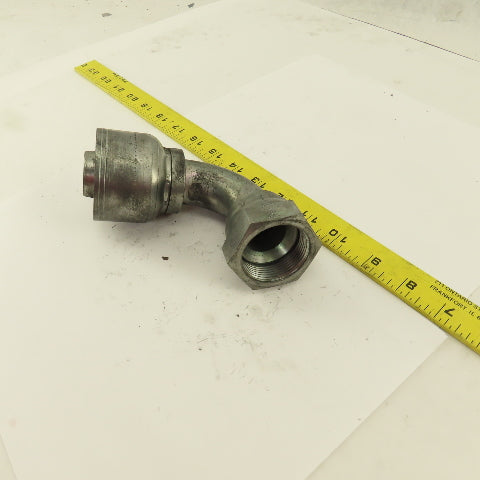 Eaton 1-1/4" (-20) Hose Crimp x 1-1/4" Female Swivel  1-5/8-12 (-20) 90° Elbow