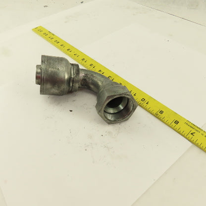 Eaton 1-1/4" (-20) Hose Crimp x 1-1/4" Female Swivel  1-5/8-12 (-20) 90° Elbow