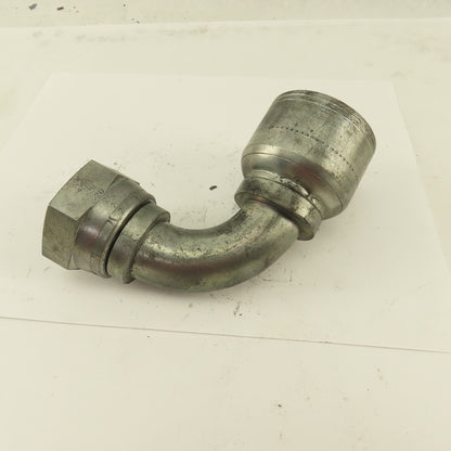 Eaton 1-1/4" (-20) Hose Crimp x 1-1/4" Female Swivel  1-5/8-12 (-20) 90° Elbow