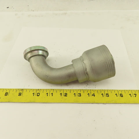 Eaton 1-1/4" (-20) Hose Crimp x 1-1/4" Split Flange Mount 45° Elbow Fitting