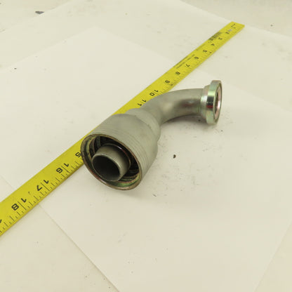 Eaton 1-1/4" (-20) Hose Crimp x 1-1/4" Split Flange Mount 45° Elbow Fitting