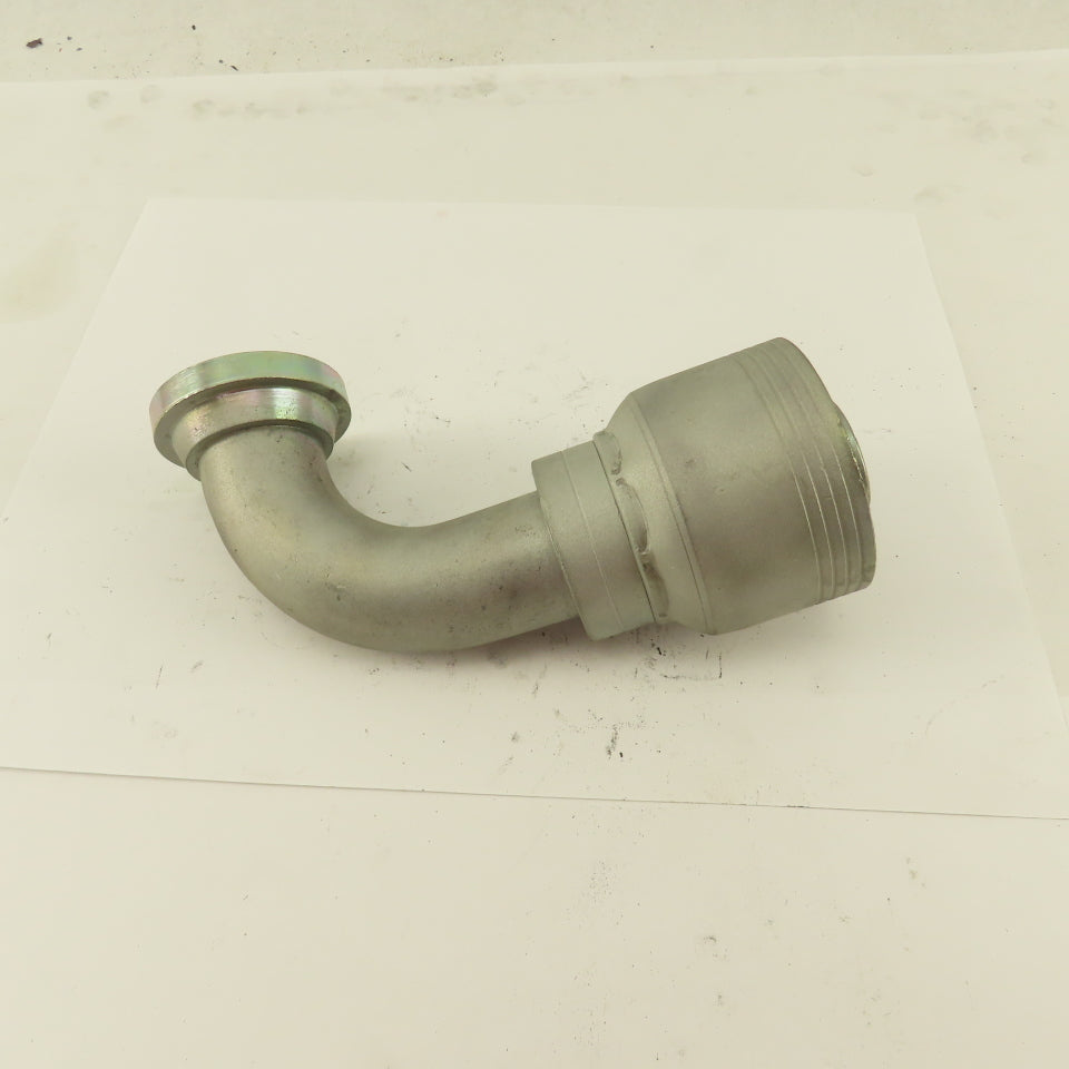 Eaton 1-1/4" (-20) Hose Crimp x 1-1/4" Split Flange Mount 45° Elbow Fitting