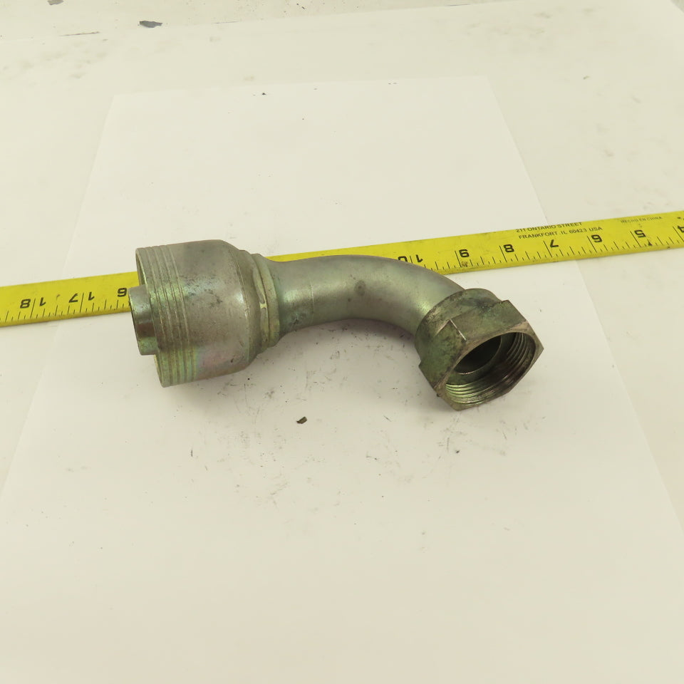 1-1/4" (-20) Hose Crimp x 1-1/4" (-20) Swivel Seal Lok 90° Elbow