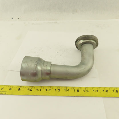 Eaton 1-1/2" Hose ( -24) Crimp x 2" Split Flange Mount 90° Elbow Fitting