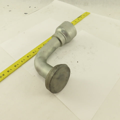 Eaton 1-1/2" Hose ( -24) Crimp x 2" Split Flange Mount 90° Elbow Fitting