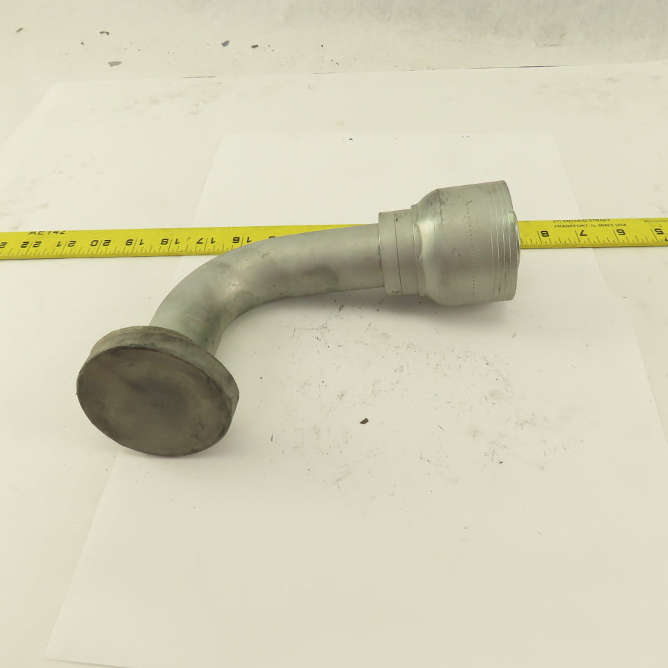 Eaton 1-1/2" Hose ( -24) Crimp x 2" Split Flange Mount 90° Elbow Fitting