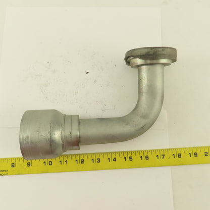 Eaton 1-1/2" Hose ( -24) Crimp x 2" Split Flange Mount 90° Elbow Fitting