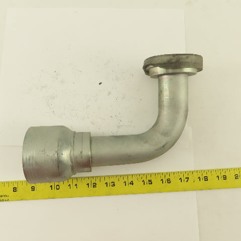 Eaton 1-1/2" Hose ( -24) Crimp x 2" Split Flange Mount 90° Elbow Fitting