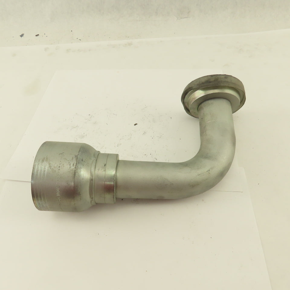 Eaton 1-1/2" Hose ( -24) Crimp x 2" Split Flange Mount 90° Elbow Fitting