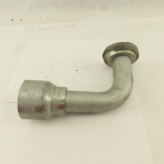 Eaton 1-1/2" Hose ( -24) Crimp x 2" Split Flange Mount 90° Elbow Fitting