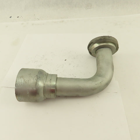 Eaton 1-1/2" Hose ( -24) Crimp x 2" Split Flange Mount 90° Elbow Fitting