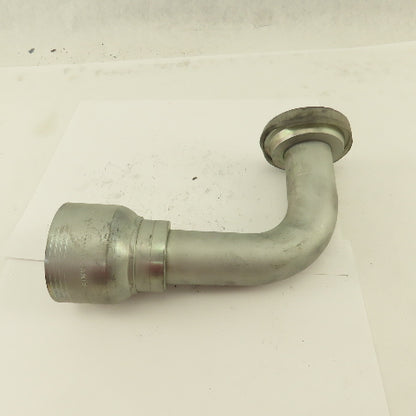 Eaton 1-1/2" Hose ( -24) Crimp x 2" Split Flange Mount 90° Elbow Fitting