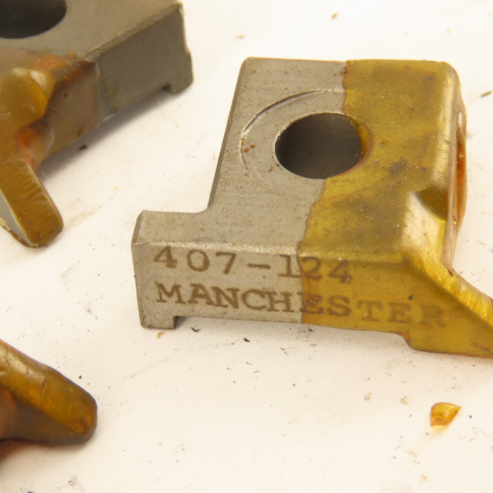 Manchester 407-118 OD Grooving Insert Clamps 5 Left 1 Right Lot Of 6