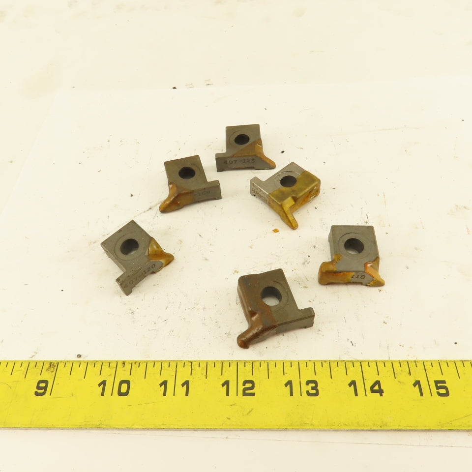 Manchester 407-118 OD Grooving Insert Clamps 5 Left 1 Right Lot Of 6