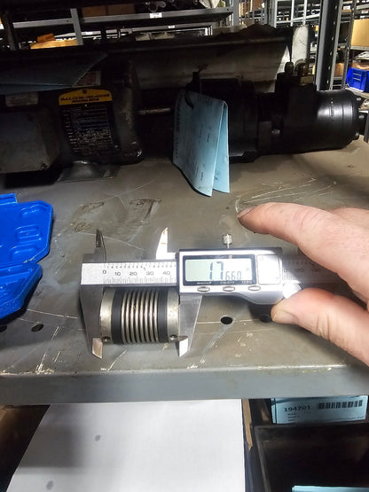 R+W 1/4" x 1/4"  Aluminum Bellows Flexible Shaft Coupling
