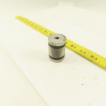 R+W 1/4" x 1/4"  Aluminum Bellows Flexible Shaft Coupling