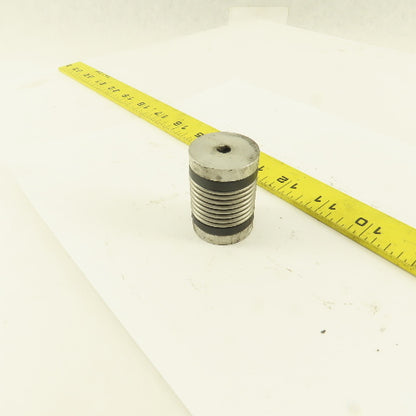R+W 1/4" x 1/4"  Aluminum Bellows Flexible Shaft Coupling
