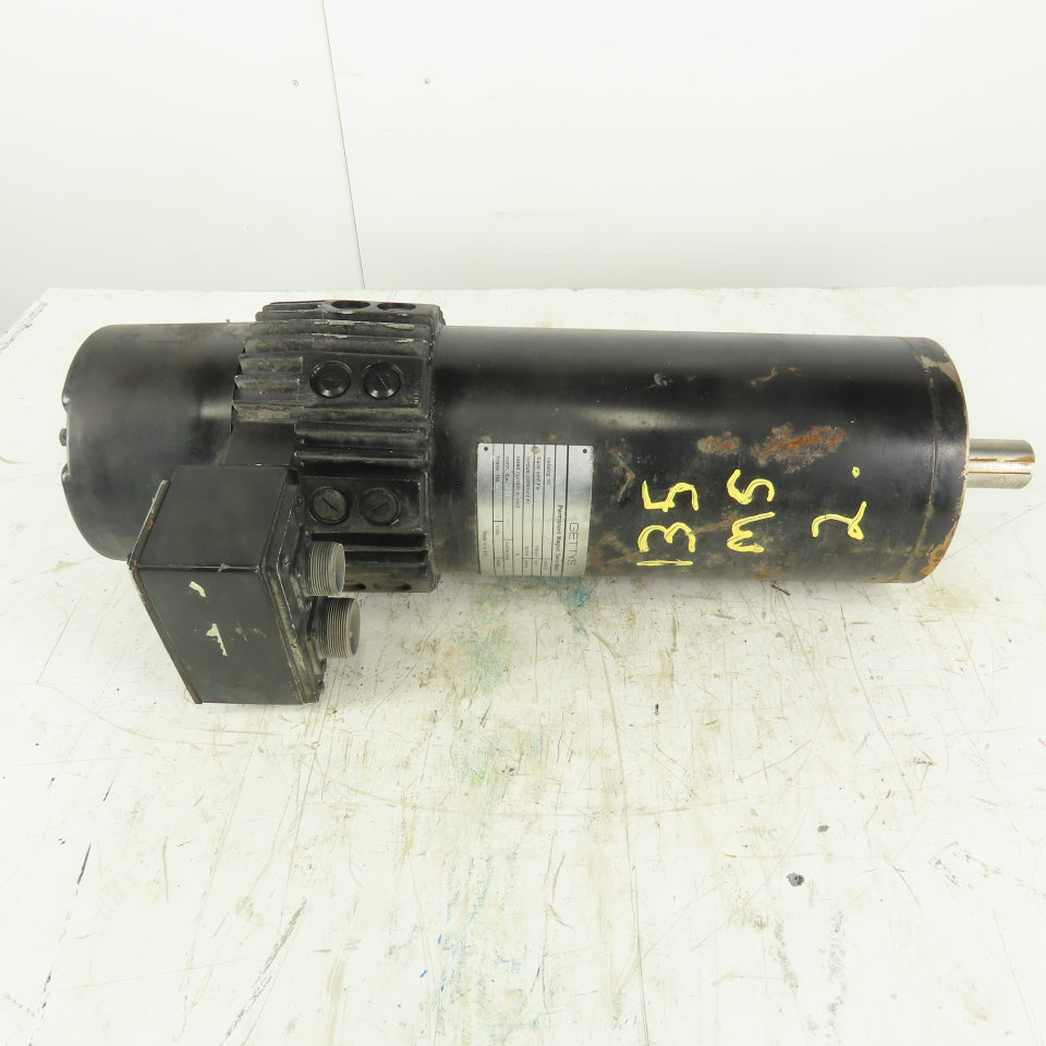 Gettys M237-H50A-300Y-AF 60A KE 59 V/KRPM Permanent Magnet Servo Motor W/Tach
