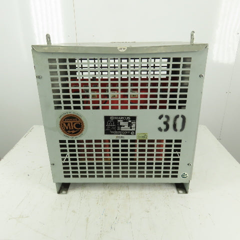 Marcus MT30M1 Type TWF 440V Pri 208/120V Sec 30kVa 3Ph Transformer